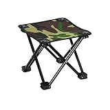 Ändern Sich die Schuhe HockerZHANGQIANG Klappstuhl Klappstuhl rutschfeste Füße Militär Camouflage Outdoor Aluminium Angeln Hocker Tragbare Zug Mazawa (Color : Green, Size : 26 * 26 * 24cm)