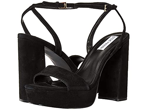 Sandales en daim noir Lessa par Steve Madden finitions luxe