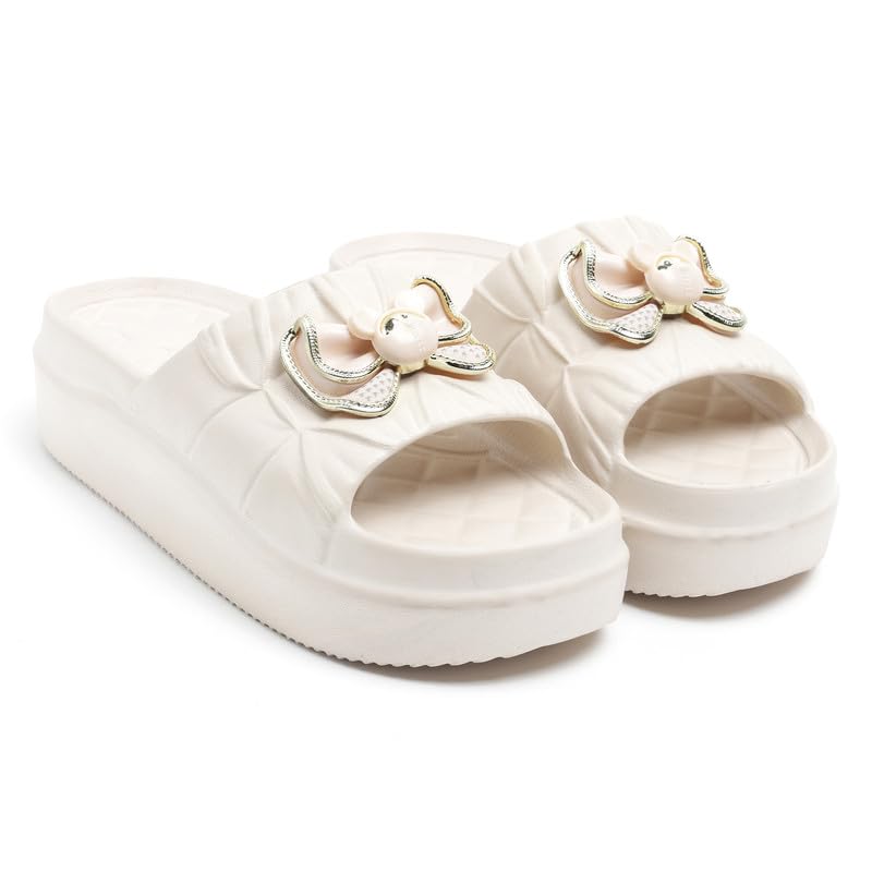 richmen Women's EVA Sliders Slippers | Lightweight Anti-Slip Soft Cushioned Bathroom & Home Slides | Stylish Design Comfortable Indoor Outdoor Flip Flops for Ladies-picture-0