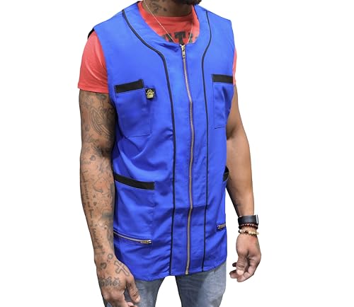 Image of King Midas Empire Barber Vest, Men's Hair Water And Water Repellent Vest For Barbers