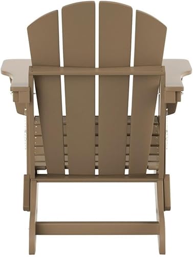 Miniatura 7 de Costaelm Silla plegable para exteriores, asientos al aire libre, sillas plegables para hoguera, silla Adirondack de polietileno para todo tipo de