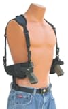 This Horizontal Double Shoulder Holster Fits All Auto's with 4