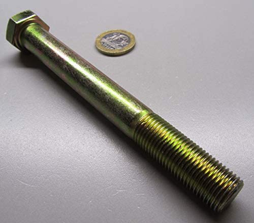 Grade 8 Zinc Yellow Steel Bolts RH PT 9/16"-18 x 5.00 Length 5 pcs