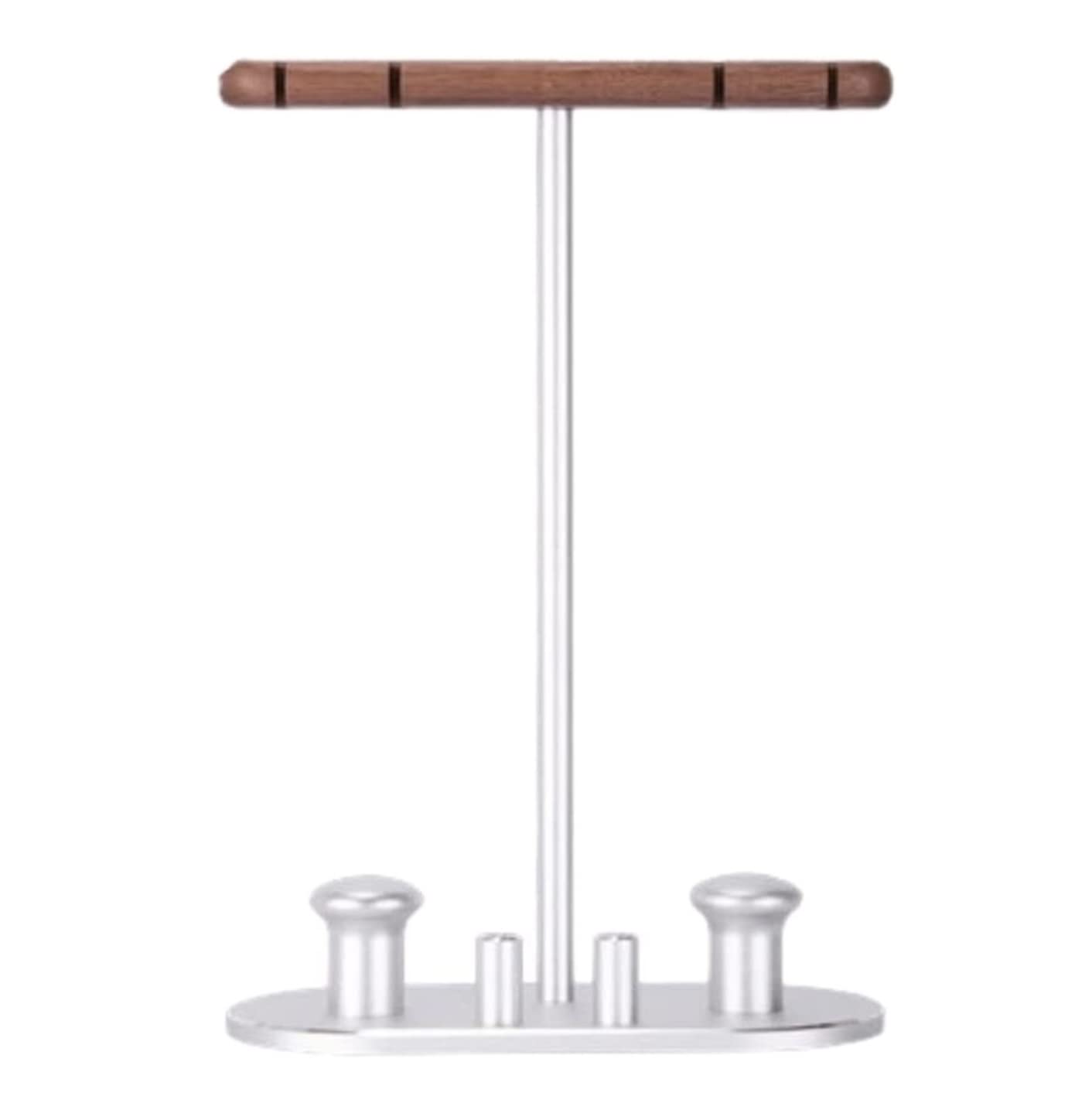 Supporto per Cuffie Supporto Cuffie Stand Cuffie Supporto Per Doppio Auricolare In Legno Massello Con Supporto Per Colonna Di Avvolgimento Adatto Per Auricolari Supporti per Cuffie ( Blue : Blu , Size