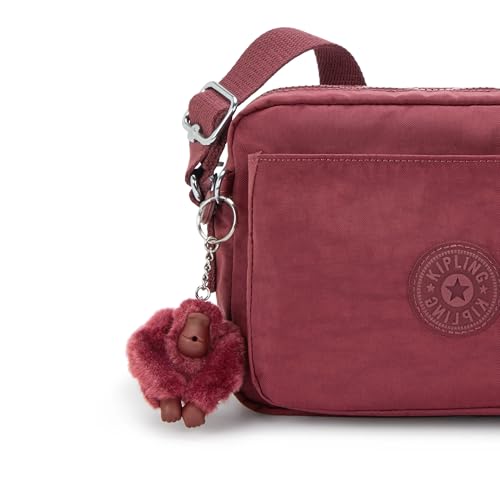 Image of Kipling Women's Abanu Medium Crossbody Bag, Lightweight, Adjustable Nylon Waist Pack with Multi-Compartment Zip Pockets