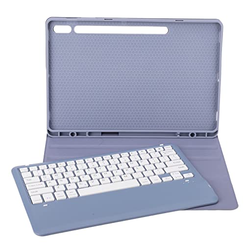 Étui avec clavier amovible violet pour tablette Tab S8 S7 FE Plus