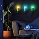 Penbinmall Craft Fackel Lampe, Fackel Leuchtende Wandlampe Nachtlampe - 11 Zoll LED MCERS Nachtlicht, USB Wiederaufladbar für Nachttischlampe, craft Lampe, Wohnzimmer Gaming Room(sieben Farben)