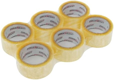 PRESSBANT Koli Bandı Şeffaf, 45mm x 100 metre 6'lı Paket (Hotmelt) - Görsel 1