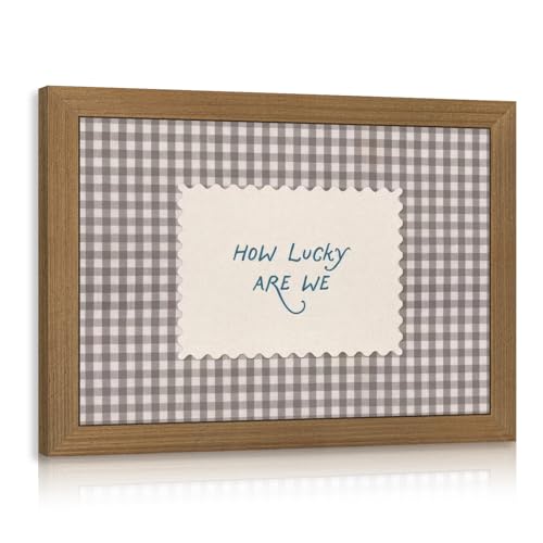 Cyebmo How Lucky Are We Wall Art, Inspirational Quote Poster