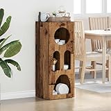 Couleur: Bois ancien INLIFE Buffet Bois Ancien 40 x 35 x 100.5 cm Bois d\'ingénierie
