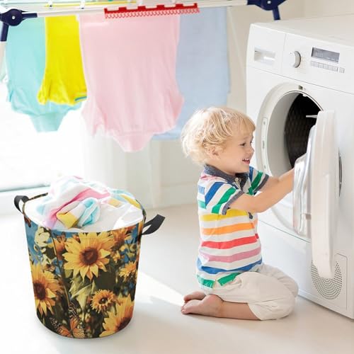 Panier à linge gain de place anti humidité idéal pour ranger les textiles