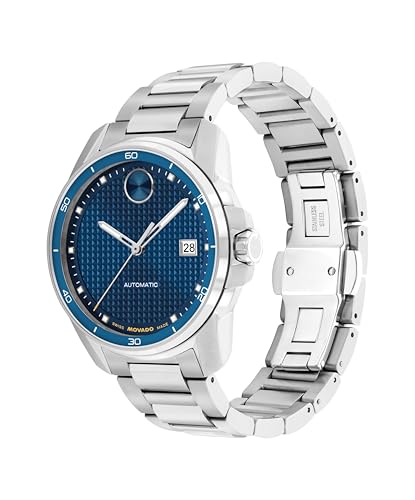 Movado Bold Verso Men’s Automatic Watch – 41 mm Case, Stainless Steel Bracelet, Self-Winding, Modern Luxury Timepiece, Gift for Him2