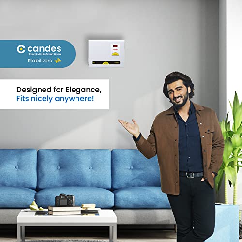 Image of Candes Crystal 3kVA for 1 Ton AC -90V to 290V Voltage Stabilizer with Wide Working Range Best for Inverter AC, Split AC or Windows AC Upto 1 Ton (Grey) 3 Years Warranty
