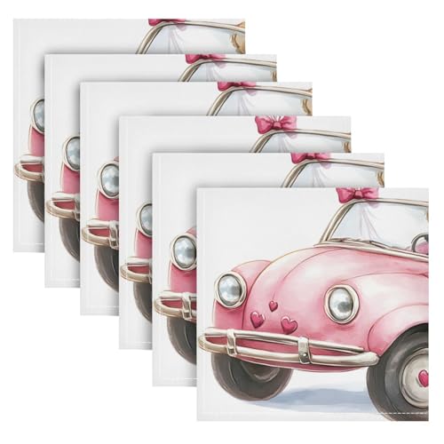 Servilletas de tela senya para San Valentín pack x6 miniatura 2