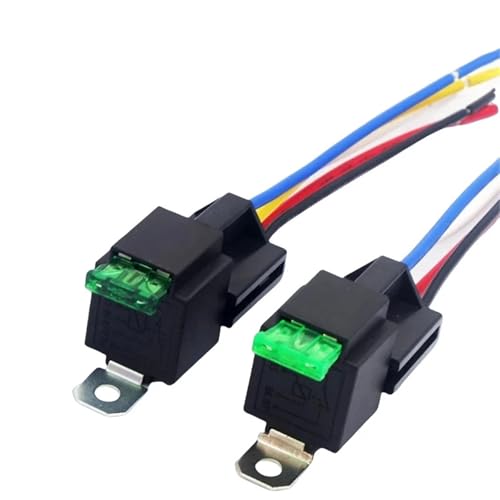 Relais 12V 30A precable pour eviter les surcharges de boutons de voiture