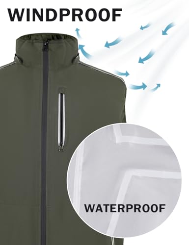 Image of Boys Golf Vest Softshell Equestrian Horse Riding Vest Waterproof Windbreaker Outerwear for Kids