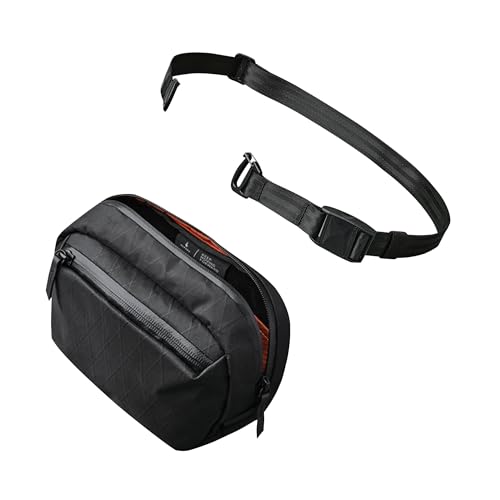 ALPAKA Go Sling Nano and Mini Pro Strap - Replacement Crossbody Shoulder Bag Strap,Maglockz Magnetic Quick-Release Buckle - Adjustable & Detachable,Black X-Pac VX21