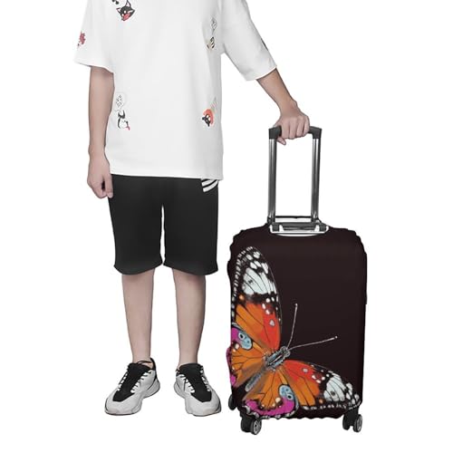 Housse de valise papillon taille L pour bagages de 48 à 81 cm