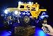 Produktbild Misani-Verbessertes (Fernbedienungsversion) LED-Beleuchtungsmodifikationskit für das Lego Technic Jeep Wrangler 42122 USB-Netzteil (ohne Lego-Modell)