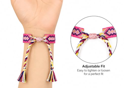 Image of Khillayox Handmade Woven Thread Bracelet with Decorative Charm | Adjustable Bracelet band | Random Design