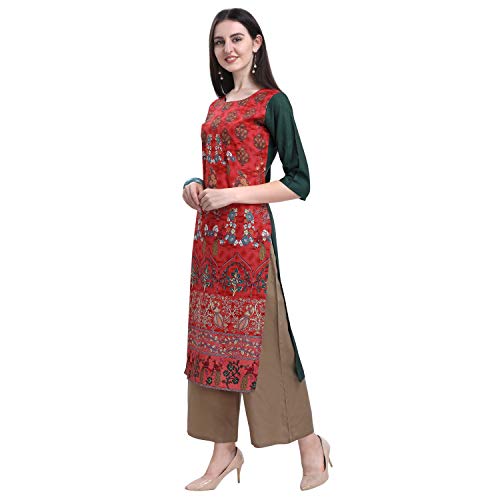 Image of Women's Crepe Straight Kurta