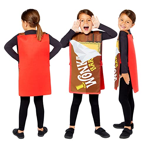 Disfraz Unisex Niños Tabard Wonka Dorado 3-7 Años miniatura 4