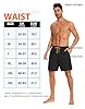 YUTYTH Men’s Swimming Shorts Swim Trunks Waterproof Quick Dry Beach Shorts Surfing Board Shorts with Mesh Liner and Pockets Black #5