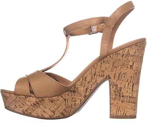 American Rag Womens Jamie1 Peep Toe Special Occasion Ankle, Tan pu, Size 10.0 | Image 3