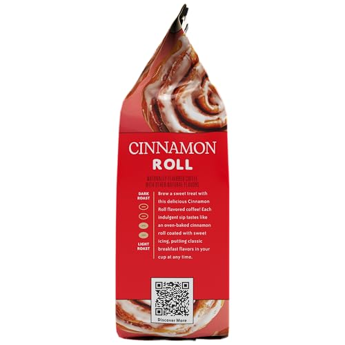 Image of Community Coffee Cinnamon Roll Flavored Ground Coffee, Naturally Flavored, 11 Ounce (Pack of 1)