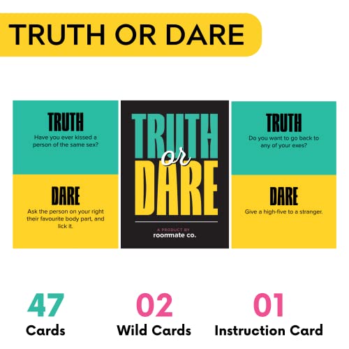 Image of Roommate Company Card Game Combo-The Ultimate Party Game for Game Night, Bachelorette, College, Birthdays, & More| Card Games for Adults (Truth Or Dare)