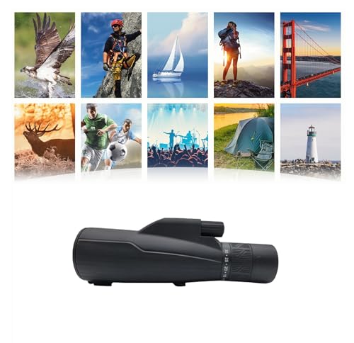 Image of CRULAC Monocular Telescope, 10-30x50 HD High Power, Waterproof Zoom Monocular with Smartphone Adapter, Tripod for Bird Watching, Hiking, Travelling