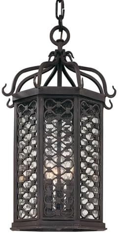 Troy Lighting F2377-TRN Los Olivos-3 Light Outdoor Hanging Lantern-11.63 Inches Wide by 20 Inches High