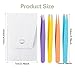 Ymapinc 4-Pack Mini Eyebrow Tweezers for Women Facial Hair - 3.8inch Colorful Stainless Steel Tweezers with Portable Snap Storage Bag for Traveling