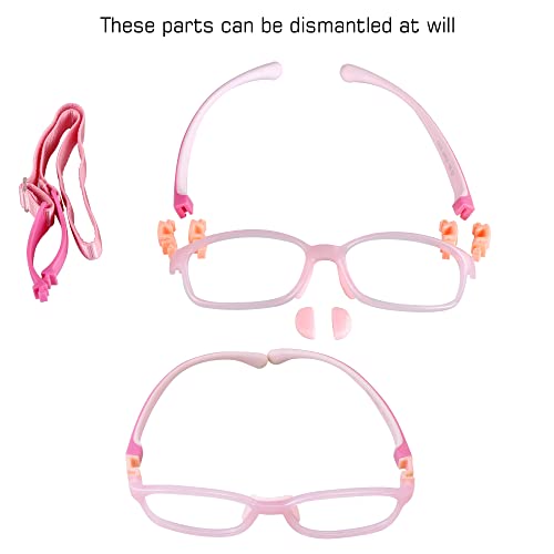 Image of VisionGlobal Blue Light Blocking Glasses for kids, Anti Eyestrain and Blurry, Computer Glasses, Anti Glare