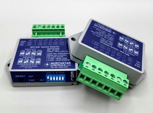 Northstar NP2-ESL Loop Detector - Compact Low Power w/Detechable 7 Pin Terminal Block for Vehicle Detection for Gate Openers Operators