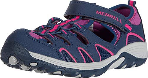 Merrell Hydro H2O Hiker Sandal, Navy/Berry, 1 US Unisex Big Kid