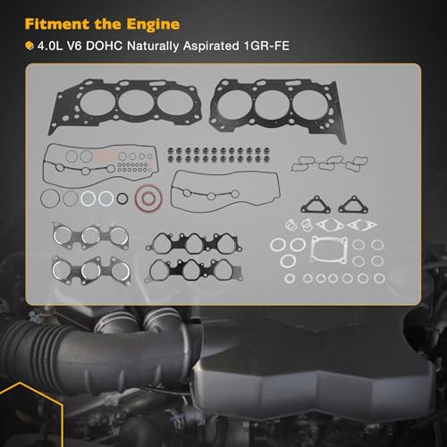 Image of HS26330PT MLS Head Gasket Set, Compatible with 2003-2011 Toyota Tacoma 4Runner FJ Cruiser Tundra 4.0L, Replace# HGS969