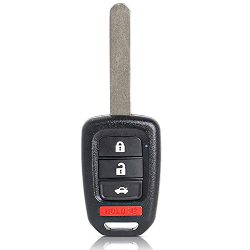 Mando a distancia de repuesto de 4 botones para llaves de coche Honda Civic y Accord 433 MHz