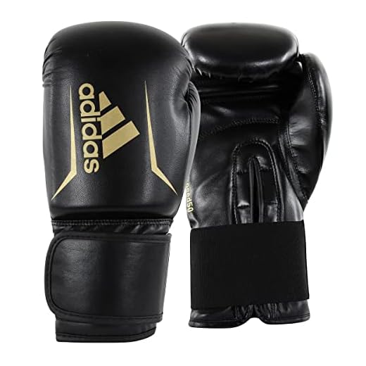 adidas Boxhandschuhe Speed 50, Erwachsene, Boxing Gloves 6 oz, Punchinghandschuhe komfortabel und langlebig, schwarz