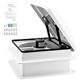 Pafessa 14” RV Roof Vent Fan 4 Speed Reversible - 12V Bathroom Ventilation Fan - Deluxe RV Electric Open...