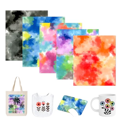 Tintnut Tie Dye Sublimation Transfer Paper 5 Sheets 12"x10" Easter