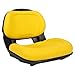 KUAFU Tractor Seat Compatible with John Deere X300 X300R X304 X310 X320 X324 X340 X360 X500 X520 X530 Replacement for AM136044 Riding Lawn Mower Seat Yellow+Black