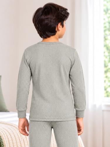 Image of BODYCARE Unisex Polycotton Slim Fit Thermal Tops Round Neck Full Sleeves Pack Of 1