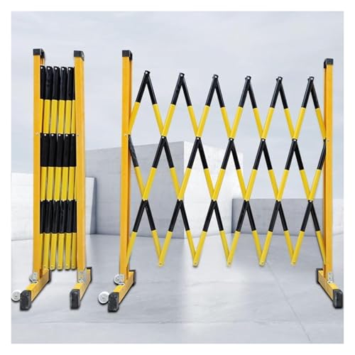 Barriera di Sicurezza Retrattile per Il Traffico, espandibile e Portatile, per segnalazioni di Sicurezza su Strade, vialetti e Garage.