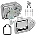 BAUMFEUER Truck Tool Box Latch Replacement 304 Stainless Steel Toolbox Paddle Lock Handle with Keys for Truck, RV, Trailer, UTV, ATV Box (1 Pack)