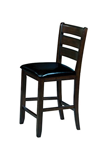 Acme Furniture 74633 Urbana Black PU Counter Height Chair (Set of 2)