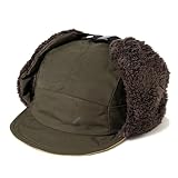 [ナコタ] 帽子 ロクヨンクロス フライトキャップ イヤーフラップキャップ 大きいサイズ メンズ レディース 軽撥水 スノボ 冬 可愛い オシャレ 黒 フリー(M) サイズ(頭周り56～58cm) カーキ