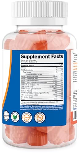 Nutricost Multivitamin Gummies 180 Gummies (Mixed Berry Flavored Gummies) - 90 Serv, Gluten Free, Non-GMO, and Vegetarian Friendly - Image 6