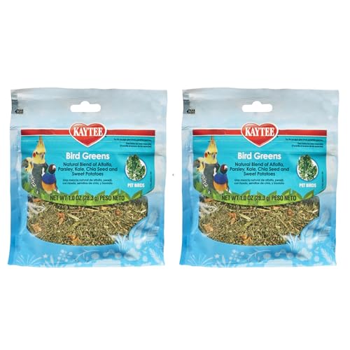 KayteeBird Greens Treat for All Pet Birds 1 oz (Pack of 2)