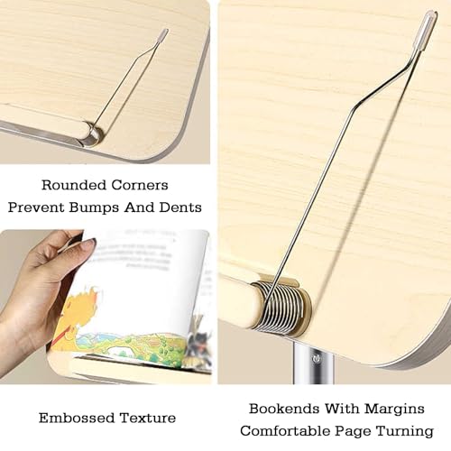 Soporte de lectura de pie tipo voladizo para evitar dolor de cuello 6